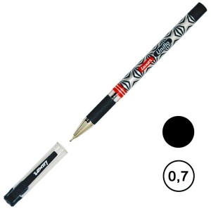 Ручка гел." LUXOR" Uniflo Gel, 0,7 мм, черный стержень /уп 12 шт