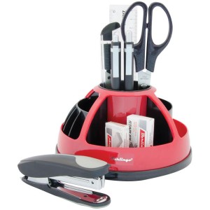 Органайзер 9 предметов Berlingo "BR" вращающийся красный 09173