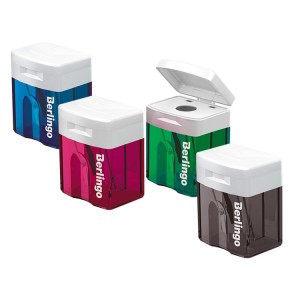 Точилка 1 отверстие "Berlingo" Plastic sharpener BBp_ 10039