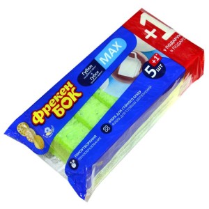 Губки для посуды пористые "Фрекен бок" 5 шт+1 /уп 6 шт /0824