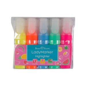 Маркер/ набор текст 5 цв BV LadyMarker 1-5 мм / 22-0059
