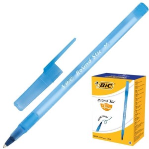 Ручка шариковая BIC Round Stic синий стержень 0,1 мм / в уп 60 шт