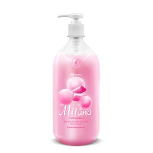 Жидкое-крем мыло GRASS "MILANA" увлажняющее, "Fruit bubbles" 1000 мл /кор 6 шт
