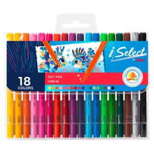 Фломастеры 18 цв "DELI i Select" /С169-18