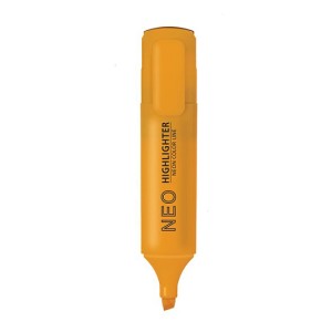 Маркер текстовой Hatber "NEO Highlighter" оранжевый, скошенный наконечник /060884