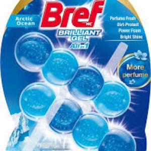 Чистящее средство "Bref Brilliant"Гель Океан для унитаза, (2х42г)