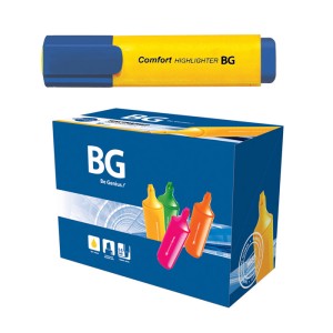 Маркер текстовой BG Comfort оранжевый 6164/ 24шт уп