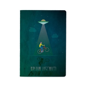 Тетрадь общая 40 л А5 Bruno Visconti "НЛО" клетка бежевая / 7-40-001/80