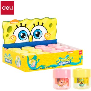 Точилка 2 отв. Deli "SpongeBob" с контейнером / H561