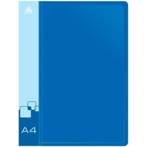Папка на пружине А4 Бюрократ пластик синяя 816841/816869