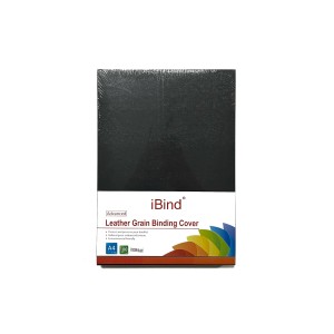 Картон для переплета "Обложки" IBIND А4 230 г чёрная / в уп 100 шт
