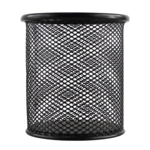 Стакан наст. "BASY" металлический черный /802