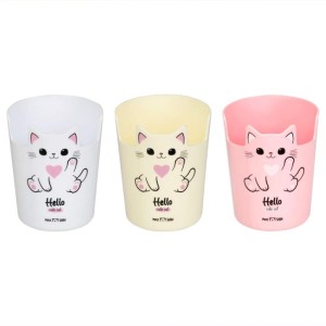 Стакан настольный детский пластиковый "Hello MESHU Meow" ассорти /65096