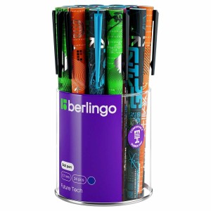 Ручка шариковая Berlingo Future Tech стержень синий 0,7 мм, ассорти /уп 24 шт /07S21