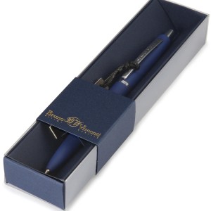 Ручка шариковая автомат BV "SAN REMO" 1 мм,синяя,коралловый корпус/черный футляр