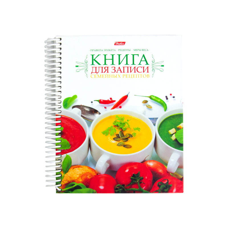 Книга для записи кулинар рецептов 80 л А5 Hatber на пружине "Моя кухня" 26087