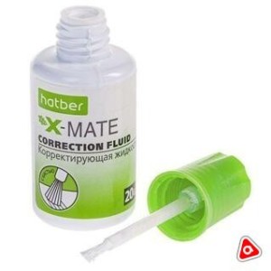 Корректор с кисточкой Hatber "X-Mate" 20 мл /071178