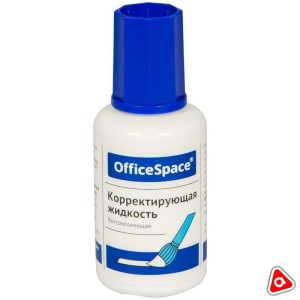 Корректор с кисточкой "Office Space" 12 мл на химической основе/1876