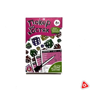 Игра настольная "Покер на костях" /04421