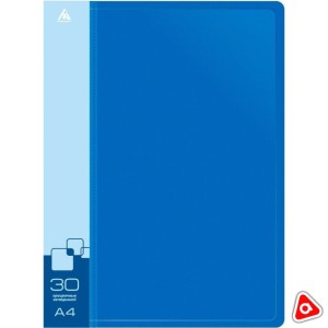 Папка с файлами 30 шт БЮРОКРАТ синяя /816937