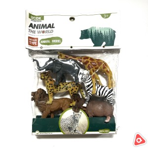 Животные Дикие ANIMAL the world в упак 6 шт / У161-3