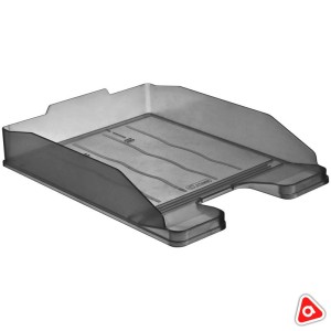 Лоток горизонтальный "СТАММ ЭКСПЕРТ" прозрачный тон серый ЛТ203