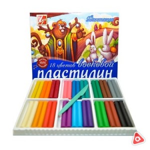 Пластилин 24 цветов Луч "ZOO" 360 гр /кор 12 шт