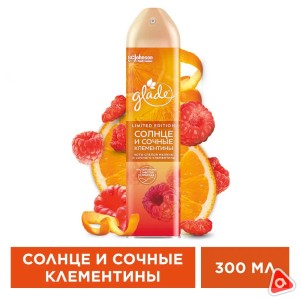 Освежитель воздуха "Глейд" 300 мл Солнце и солнечные клементины
