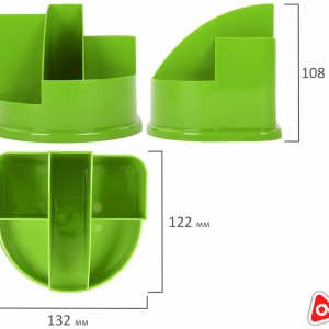 Органайзер без напол.5 отделов Стамм Авангард пластик зеленый ОР55