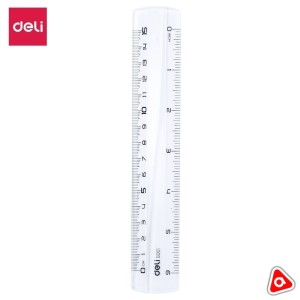 Линейка пластиковая 15 см DELI Pioneer прозрачная / G00112