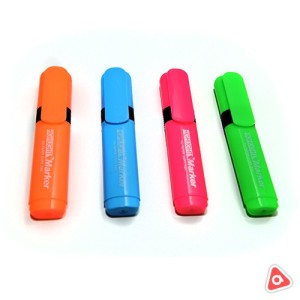 Маркер текстовой Hatber "NEO Highlighter" зеленый, скошенный наконечник /060880