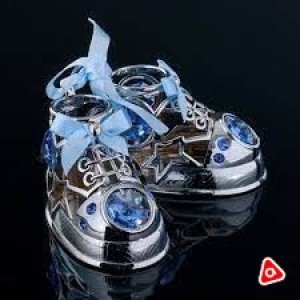 Сувенир с криссталами "Детские ботиночки" Swarovski 4266148