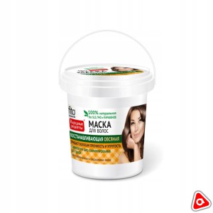 Маска для волос "Восстанавливающая Овсяная" Народные рецепты 155 мл