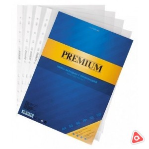 Файл А4 0,5 mic глянец Hatber Premium у/50шт