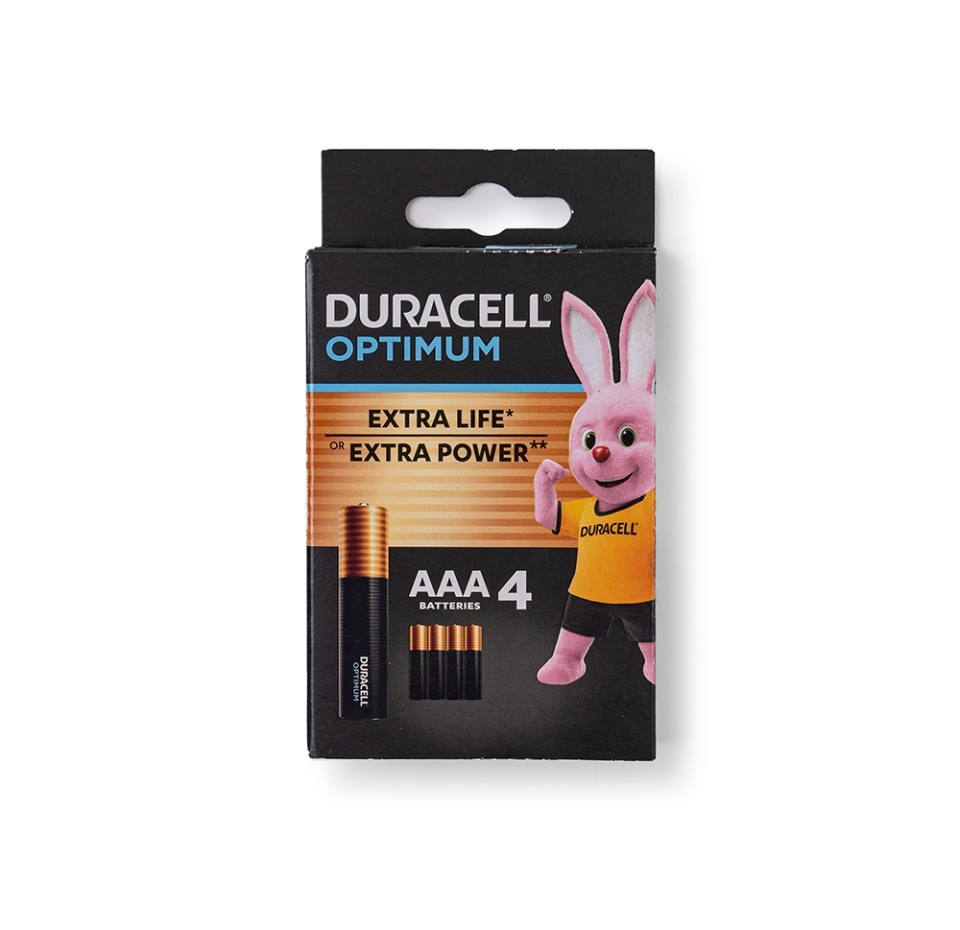 Батарея Duracel Optium AAA /уп 4 шт