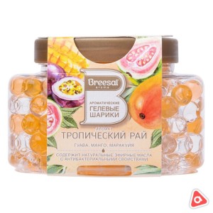Ароматизатор гелевый шарики "Breesal" тропический рай 160 гр в банке
