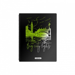 Папка с файлами 40 шт Hatber Dimond, зелёная /02007