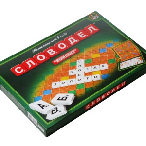 Игра настольная "Словодел Компакт" 15х15 см, картонная коробка /01357