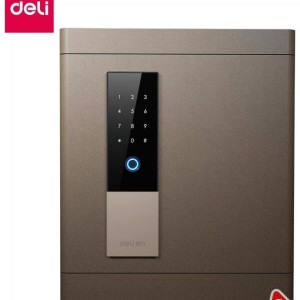 Сейф "Deli" биометрический + электронный замок, тёмная бронза(460х380х320 мм), 34,5 кг /044-33577