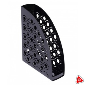 Лоток верт. 1 секц. СТАММ "Вега" пластик чёрный /ЛТ570