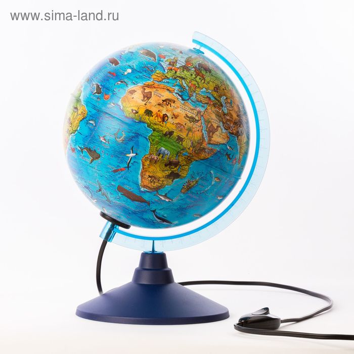 Глобус земли "Классика" 25 см интерактивный с подстветкой с очками (Россия) /12500304