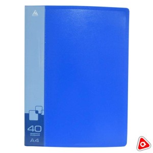 Папка с файлами 40 шт БЮРОКРАТ синяя /816944