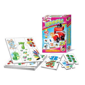 Развивающая игра - пазл "ЦИФРЫ" 40 карточек /03997