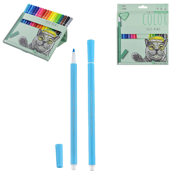 Фломастеры 18 цв BrunoVisconti EASYCOLOR / 32-0061 / 2031