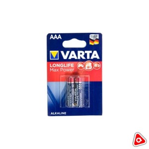 Батарея Varta Longlife Max Power AAА мизинец оригинал сине-красная /уп 2 шт /4703