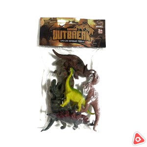 Животные Динозавры в пакете в упак 6 шт / YD-605