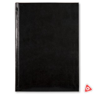 Ежедневник полудатир А5 192 л в линию под кожу, цвет листов белый, ассорти (черный, серый, синий)