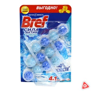 Чистящее средство "Bref" Океан для унитаза 4 в 1 (3х50г)/3494