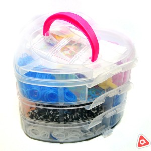 Резинки для плетения в пластик боксе / Р216