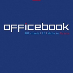 Блокнот на пружине А5 Хатбер "OFFICEBOOK" 80л в клетку /28090